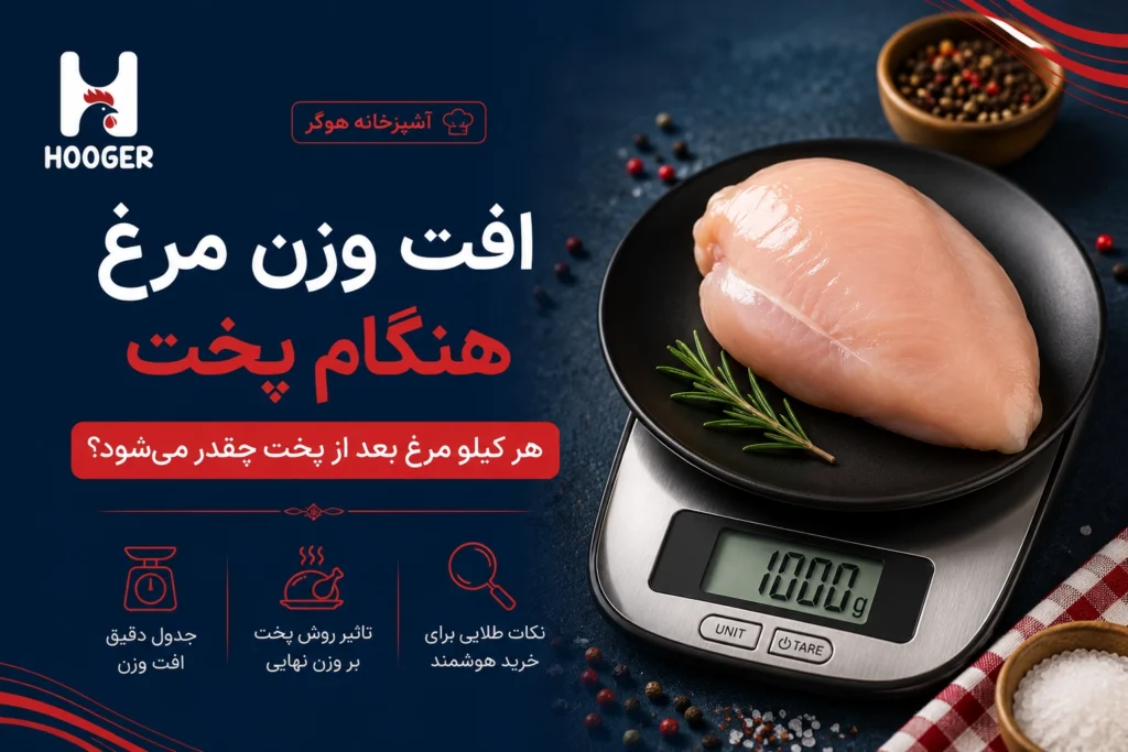 افت وزن مرغ هنگام پخت؛ هر کیلو مرغ بعد از پخت چقدر می‌شود؟